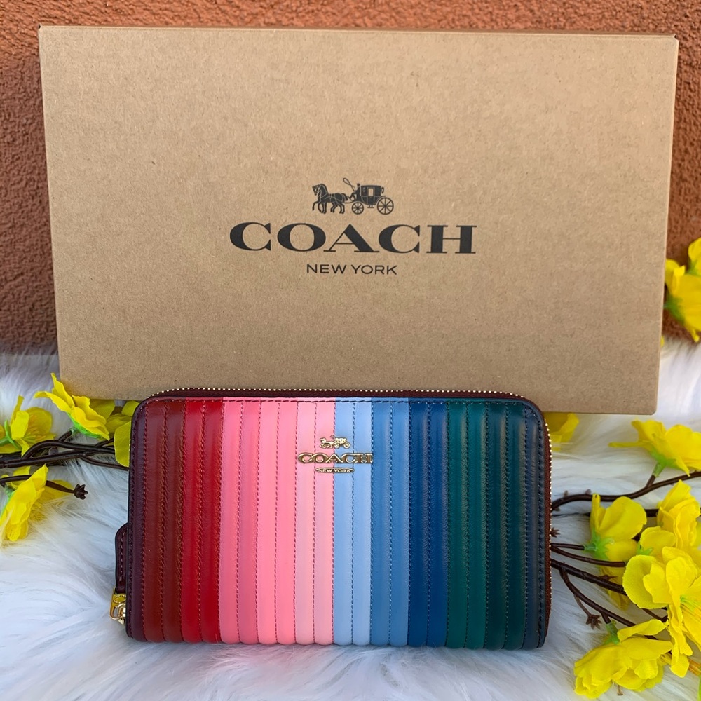 COACH RAINBOW  WALLET NWT